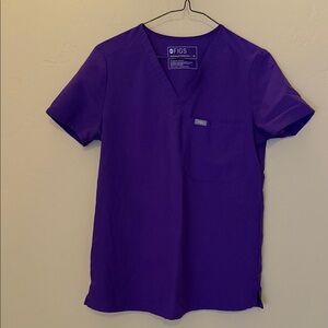 Figs Vivid Purple Medical Scrub Top